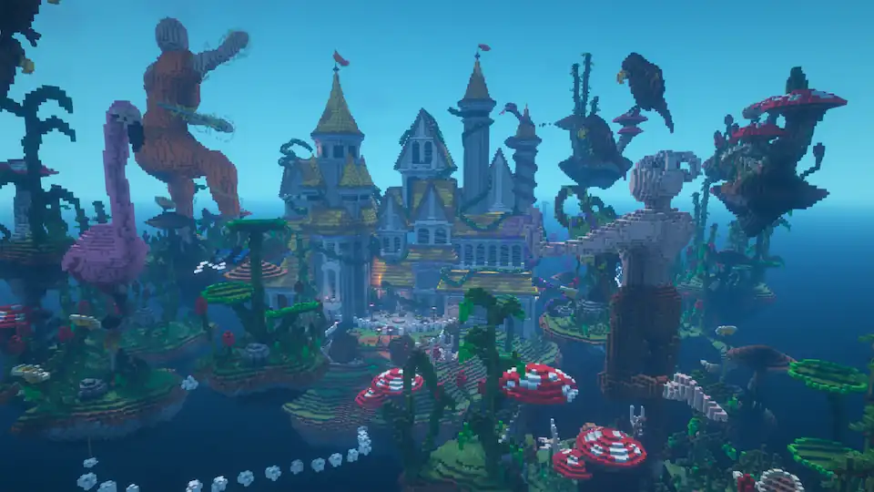 Portada del juego "skywars"